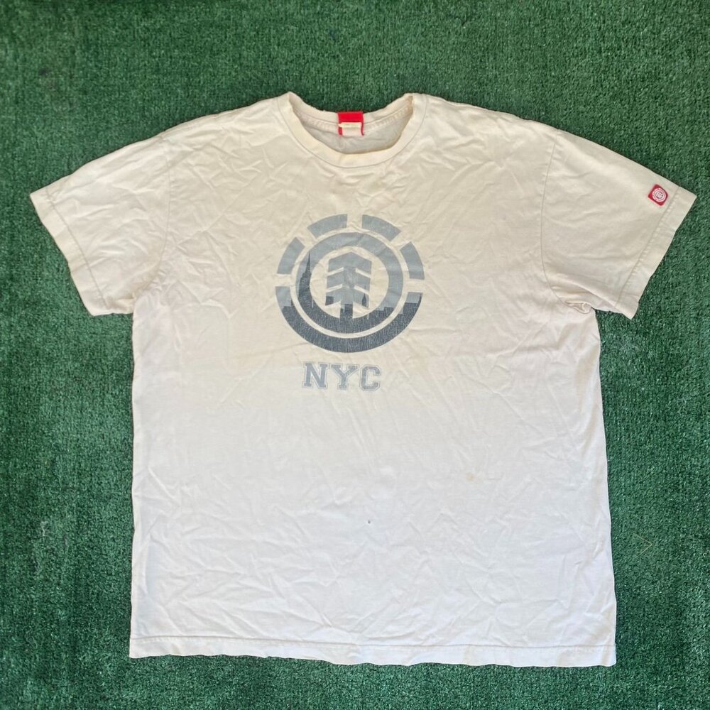 Vintage Y2K Element Skateboard Shirt NYC Skater Logo Tee